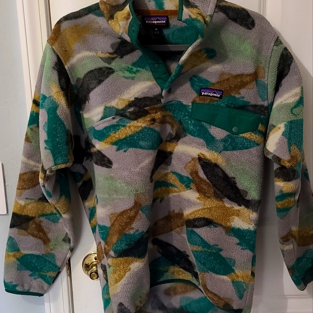 Rare!Patagonia synchilla trout pattern